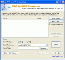 PDF to DWG Converter 7.7