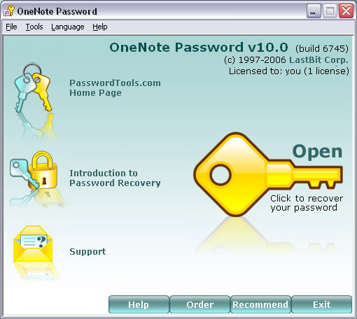 OneNote Password