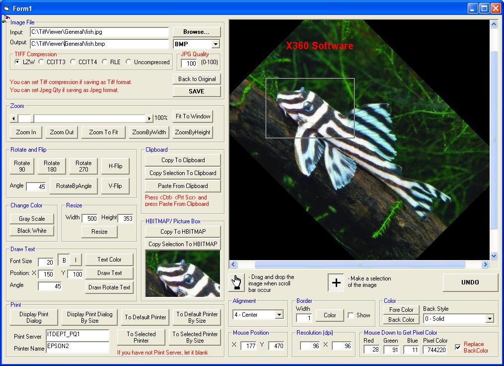 x360soft - Tiff Image Viewer ActiveX OCX